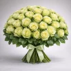 Букет из 51 зелёной розы - Комильфо